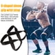 thumbnail image 5 of WDOplteas Figura acolchada 8 Deadlift Training Straps Pull-Ups Straps para Gym Fitness (Negro), 5 of 7
