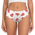 thumbnail image 1 of Balery Hand Drawn Strawberry Ropa Interior de Algodón para Mujer con Dibujo – Braguitas Cómodas y Elásticas, Estilo Clásico-3X-Large, 1 of 6