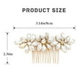 thumbnail image 4 of Gold Wedding Hair Comb Crystal Bridal Hair Clip Rhinestone Wedding Hair Accessories for Bride and Women(Gold), 4 of 4