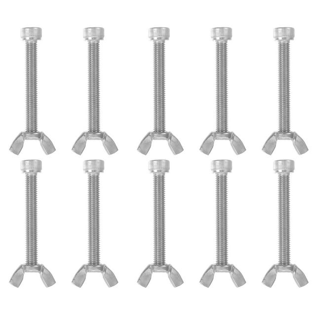 Weiweiguan 10 Paires de Boulons à Vis en Acier Inoxydable avec Kit d'Écrou Accessoire de Machine