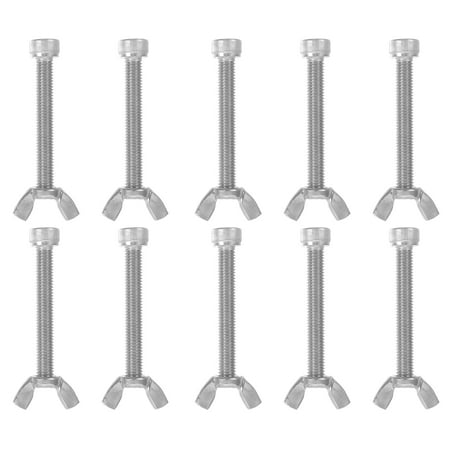 

Hemoton Screws Screw Nut Machine Bolts Kit Wing Nuts Stainless Thumb Fastener Washers Steel Accessory