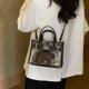 thumbnail image 4 of Bolso Transparente Elegante Cuerpo Cruzado La para El Hombro Mujeres PVC (café), 4 of 9