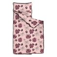 thumbnail image 2 of Pink and Black Leopard Print Teens Toddler Nap Mat with Pillow, Sleeping Mat Bag for Preschool Daycare 50"x20", 2 of 6