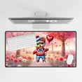 thumbnail image 4 of Happy Valentine’s Day Adorable Yorkshire Terrier Puppy Holding Heart Balloon Desk Mat Full Keyboard Mouse Pad Yorkie Dog Lover Gifts Large Mousepad - 00030, 4 of 5