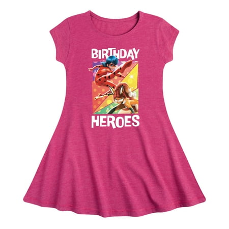 

Miraculaous Ladybug - Birthday Heroes - Youth Girls Fit & Flare Dress