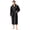 Black, variant on Mens Robe - LOFIR Plush Fleece Robes for Men, Long Warm Winter Thick Bathrobes, Soft Sleepwear with Shawl Collar and Pockets for Men, Black LXL