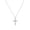 A002- Silver, variant on Women's Cross Pendant Necklace - Gold-Tone Minimalist Design, Delicate Chain, Fashionable Statement Accessory - For Women, Daily Wear, Casual Outings, Special Occasions, Gift for Her, Birthday Annive