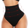 thumbnail image 1 of Bragas de cintura media Hugo para mujer Negro 2XL, 1 of 10