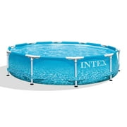 Intex 28206EH 10' x 30" Above Ground Steel Metal Frame Beachside Swimming Pool