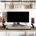 thumbnail image 5 of 2X Desktop Speaker Stand Mount Studio Monitor Riser Support with Vibration Absorption Pad Mount, 5 of 8