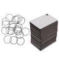thumbnail image 4 of 20pcs Sublimation Blanks Keychains Keyrings Board MDF DIY Crafts Accessories, 4 of 6