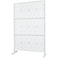 thumbnail image 3 of Freestanding Metal Privacy Screen for Patio and Deck - Indoor Outdoor Room Divider with Weatherproof Design for Balcony, Garden and Poolside, 3 of 9