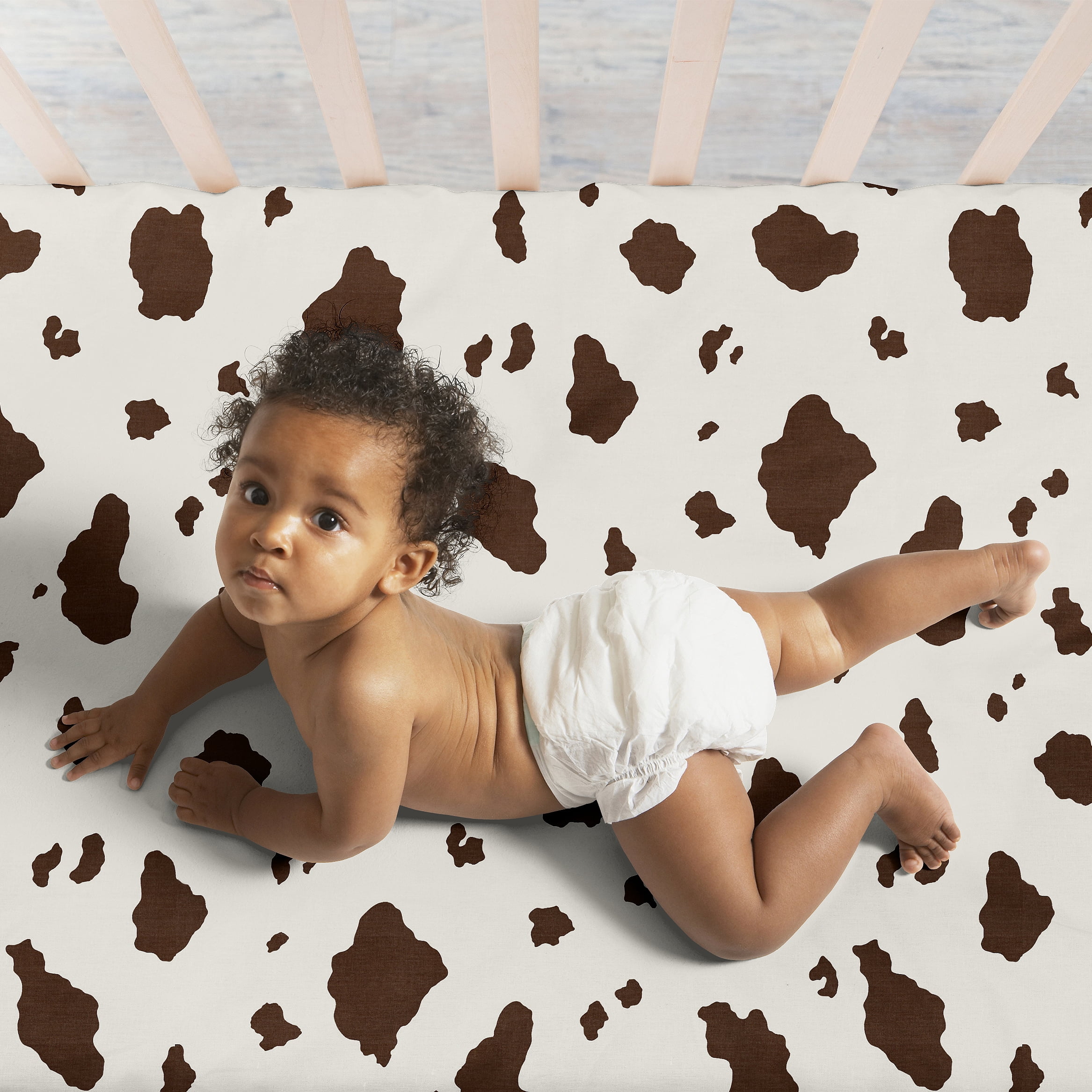Sweet Jojo Designs Wild West Cowboy Horseshoe Multicolor Fitted Crib Sheets 3 Piece Set