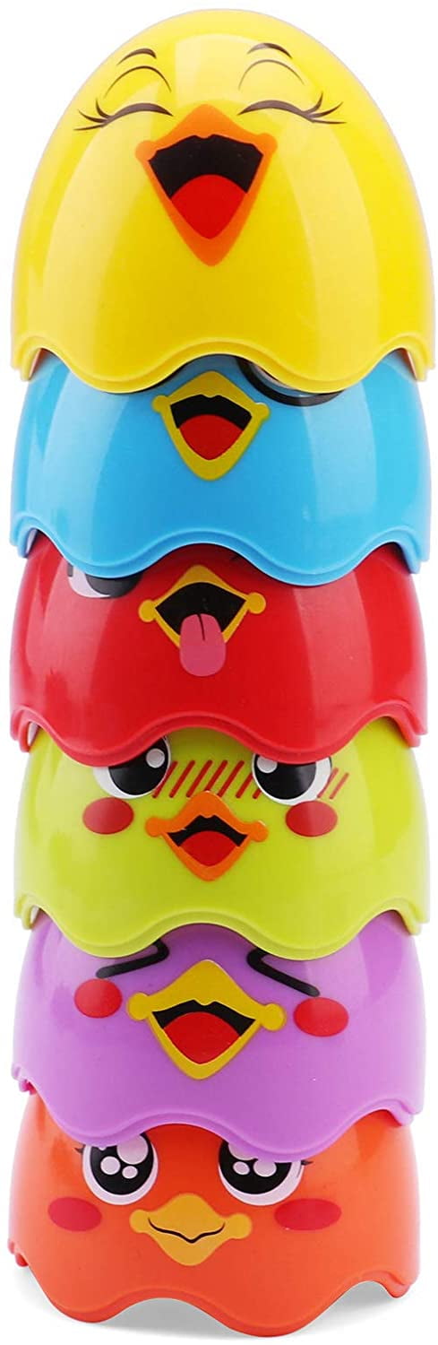 Colorful Lights Egg& Musical Chicken for Children OWNONE 1 Easter Musical Egg Toy Hen with Hide and Squeak Eggs Interactive Features for Baby Toddler Kid Age 1 2 3 4 5 6+ Easter Basket