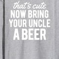 thumbnail image 3 of Instant Message - That's Cute Now Bring Your Uncle A Beer - Men's Long Sleeve T-Shirt, 3 of 6