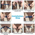 thumbnail image 5 of Uxcell Backpack Belt Strap, Polyester Adjustable Replacement Waist Strap with Quick Release Buckle, Sky Blue, 5 of 6