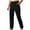 #Black, variant on DPTALR Men's Summer Solid Color Casual Pants with Drawstring Elastic Waist,Black Big and Tall Men 40