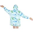 thumbnail image 4 of Moderong Wearable Blanket Hoodie, Oversized Flannel Comfy Sweatshirt for Adults,Warm Cozy Hooded Body Blanket, 4 of 6