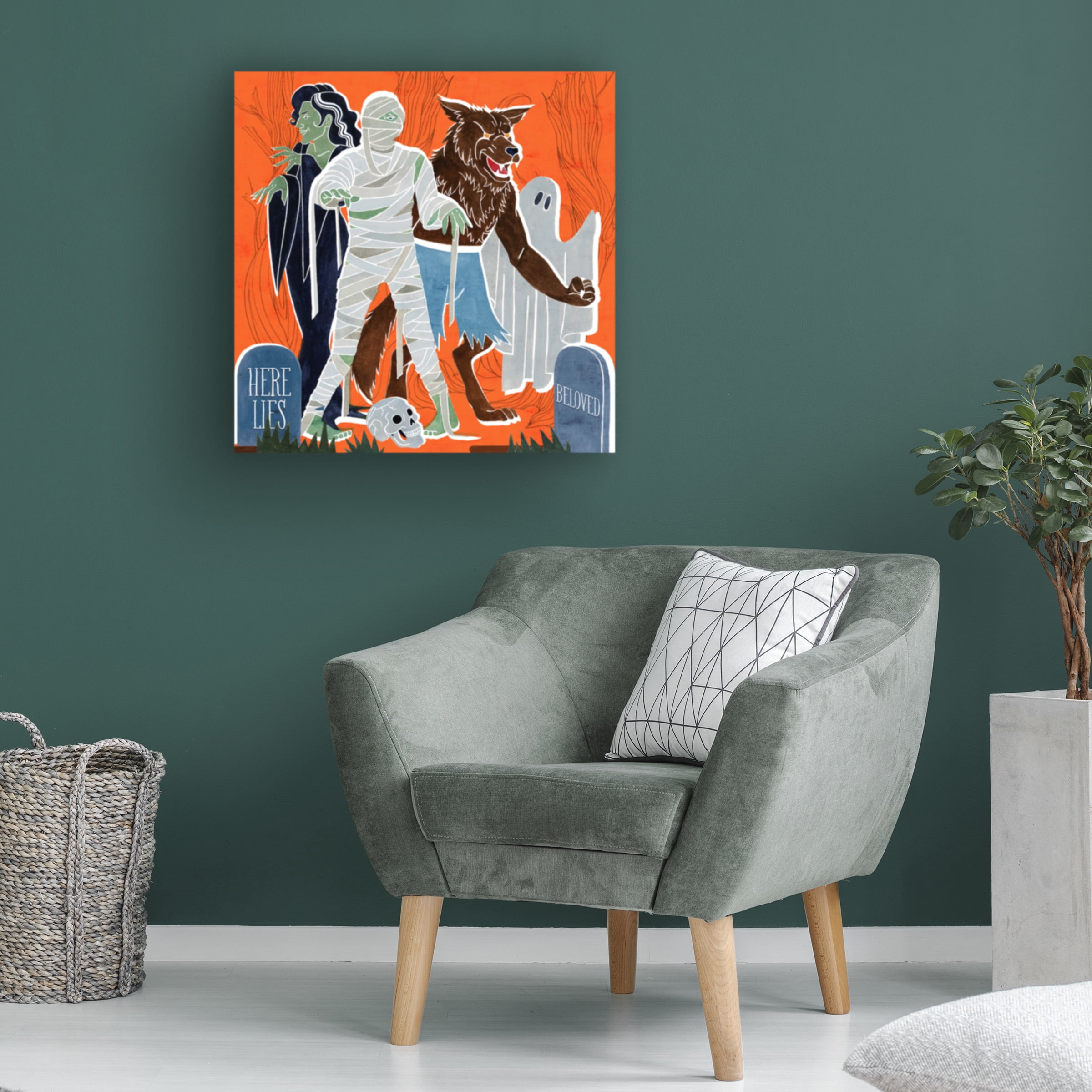 Grace Popp 'Graveyard Gang II' Canvas Art