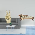 thumbnail image 2 of Escultura de estatua,Estatuas y figuras con gestos de los dedos de la mano,Esculturas de mano creativas y modernas con estantes,Sofá en miniatura para muñecas,Muebles de casa de muñecas a, 2 of 8