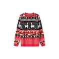 thumbnail image 3 of Women Men Ugly Christmas Sweater for Couple Long Sleeve Round Neck Knitted Funny Pullover Matching Outfit, 3 of 7