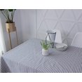 thumbnail image 3 of Ofertas promocionales Mantel de lino de algodón resistente con rayas y flecos, 3 of 4