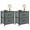 Gray with 2 Drawers, variant on Topcobe 2-Drawer Dresser with Metal Base, Sturdy Wooden Top Chest for Bedroom, Living Room, Dormitory, Home Office Storage Solution