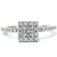 thumbnail image 2 of Pompeii 1/2ct Princess Cut Diamond Diamond Engagement Ring 14K White Gold (G/H,I2), 2 of 3