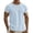 Blue, variant on Men’s Ringer T Shirt Short Sleeve Contrast Trim Crew Neck Muscle Fit Casual Summer Cotton Tee Lightweight Breathable Workout Gym Streetwear Basic Top