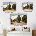 thumbnail image 4 of Designart tree pine framed wall art decor, Tree Pine framed wall Art, Pine Tree Rustic beauty , Green Large Traditional Gold framed wall art, 32x16 inches Gold Frame, 4 of 5