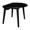 thumbnail image 4 of 42" Round Solid Wood Dual Drop Leaf Table in Black, 4 of 6