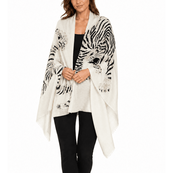 RDKTPXZ Women's Animal Print Shawl Scarf Lightweight Wrap, One Size