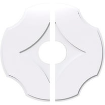 26"OD x 6"ID x 9"C x 1"P Percival Architectural Grade PVC Contemporary Ceiling Medallion, Two Piece