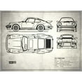thumbnail image 2 of Rogan, Mark 14x12 White Modern Wood Framed Museum Art Print Titled - Porsche 911-Turbo 1977, 2 of 4