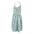 thumbnail image 4 of Vestido George Talla 6 con Cuello Halter Floreado Azul Aqua, 4 of 4