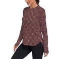 thumbnail image 2 of FORMRS Womens Long Sleeve Shirts UPF 50+ Sun Protection Quick Dry Fishing Hiking Tops, Size S-2XL, Circular Gold Pattern, 2 of 8