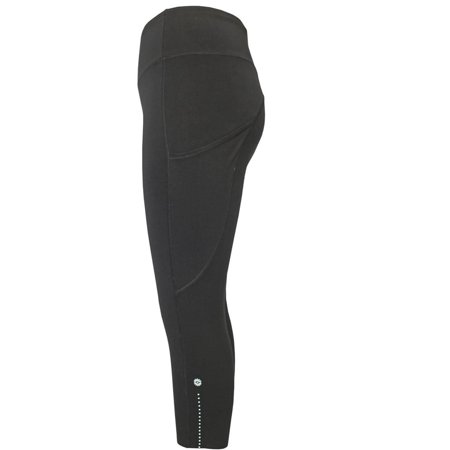 Tangerine Tangerine Womens Size X Large Laser Cut Capri Active Leggings Black Walmart Com Walmart Com