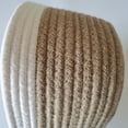 thumbnail image 3 of Yuarrent Cesta de almacenamiento de 3 piezas, organizador de baño tejido de cuerda de algodón, artículos diversos de punto a juego de Almacenamiento y organización del hogar Gris, 3 of 6