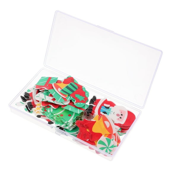 100 Pcs Paper Xmas Edible Cake Decor Holiday Cupcake Topper Decorations Accessories Sticky