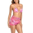thumbnail image 4 of Traje de baño cómodo dividido para mujer Traje de tres piezas estampado Bikini de playa europeo y americano OAVQHLG3B Store  lin121212, 4 of 4