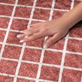 thumbnail image 3 of Addison Rugs Dream Shag Premium Machine Washable Transitional Lattice Red Rectangle Rug, 3' x 5', 3 of 8