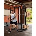 thumbnail image 5 of JoanKaren Power Rack Cage,2000lbs Capacity Weight Rack with Adjustable Cable Crossover Machine,Multi-Function Squat Rack with J Hooks,Dip Bars and Landmine,Balck&Orange, 5 of 8