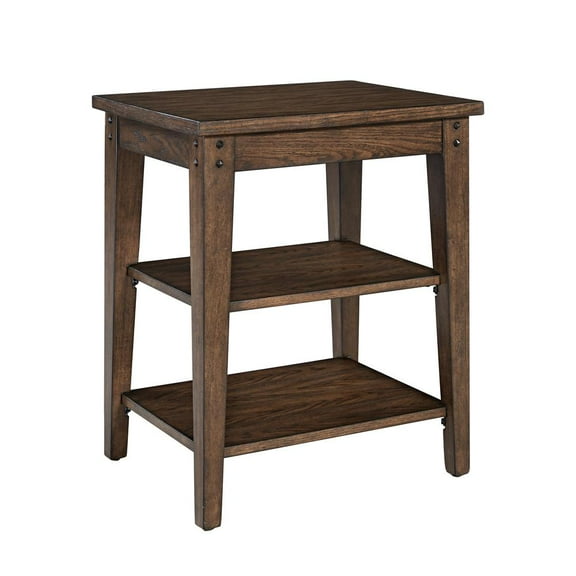 Lake House Dark Brown Tiered Table