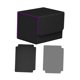 thumbnail image 5 of Caja de almacenamiento para baraja de cartas, organizador con cierre magnético para dados, funda para tarjetas Negro Púrpura, 5 of 8