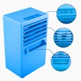 thumbnail image 2 of Mini Portable Air Conditioner Fan, 9.5-inch Small Desktop Fan Quiet Personal Misting Table Fan Mini Air Cooler Portable Mini Fan Evapolar Humidifier for Office, Dorm, Nightstand, 2 of 8