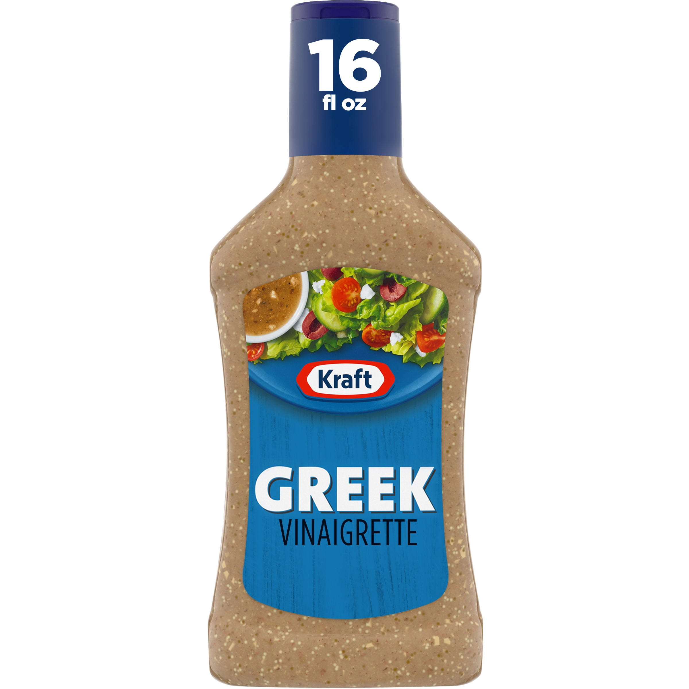 Kraft Greek Vinaigrette Salad Dressing, 16 fl oz Bottle - Walmart.com.