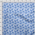 thumbnail image 4 of oneOone Cotton Jersey Light Blue Fabric Floral Craft Projects Decor Fabric Printed By The Yard 58 Inch Wide, 4 of 4