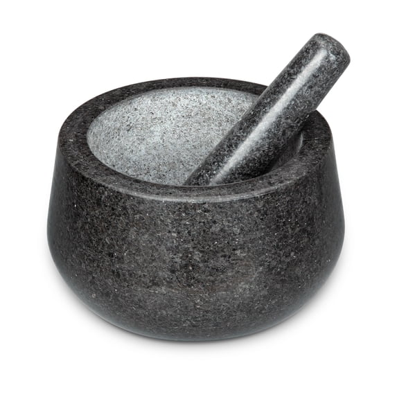 Sangdo Large Mortar and Pestle Granite Stone Grinder for Spice Herb Guacamole, 4 Cup Capacity