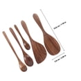 thumbnail image 2 of FUTUREORYY 5Set Serving Spoons Wooden Spoon Assorted Color 19.8X5.8X0.5In, 2 of 6