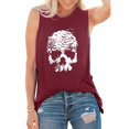 thumbnail image 4 of Tops casuales de verano sin mangas para mujer, camisetas sin mangas con estampado de cuello redondo Pompotops lopia993549, 4 of 5